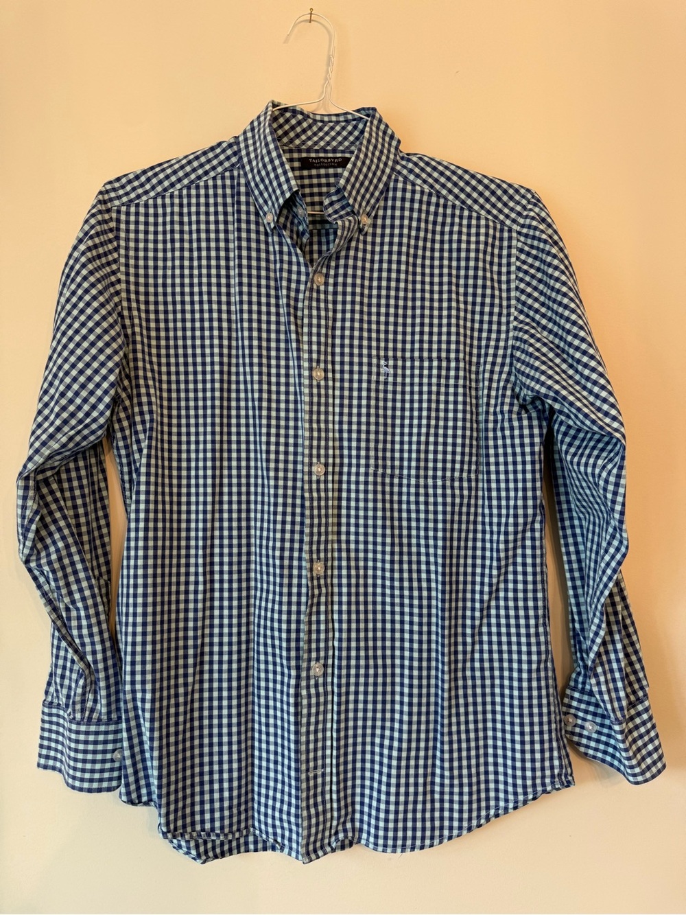 Original Penguin Blue and White Gingham Button-Down Shirt